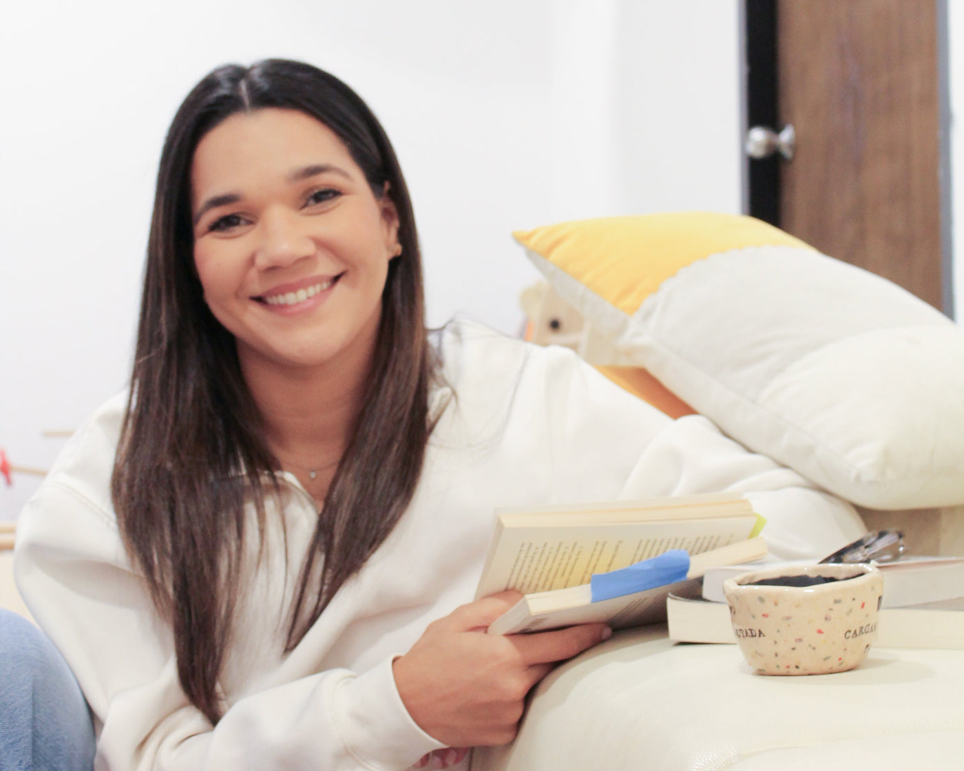 Verónica Pinto, psicóloga, en su espacio de trabajo